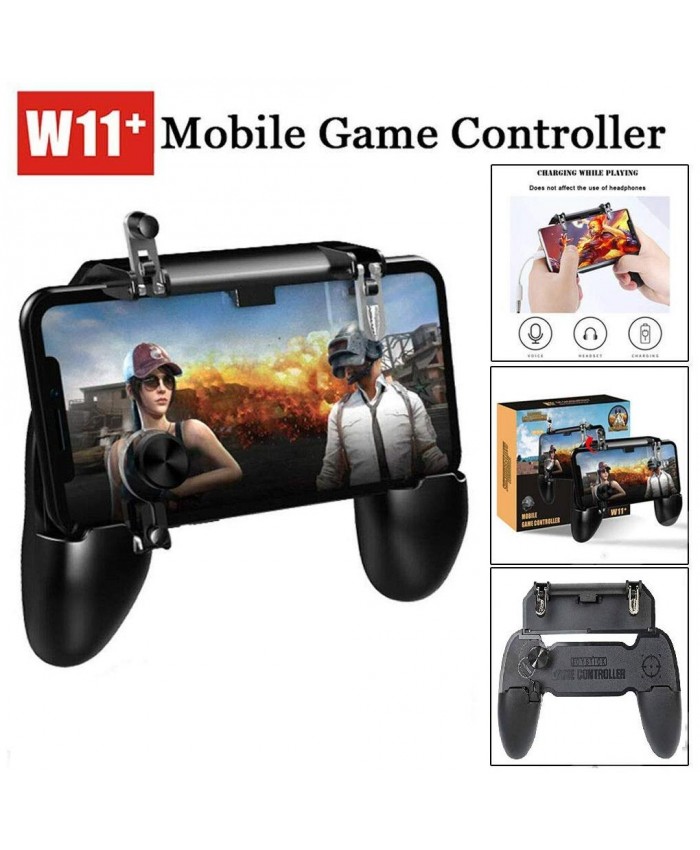 W11+ for PUBG Mobile Gamepad Joystick Metal L1 R1 Trigger Game Shooter Controller for iPhone Android Mobile Phone